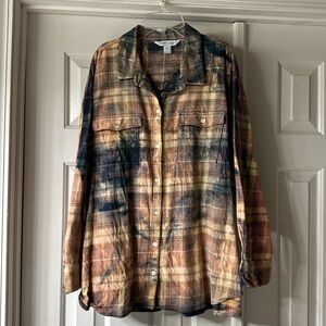 Old Navy Acid Washed flannel, 2X